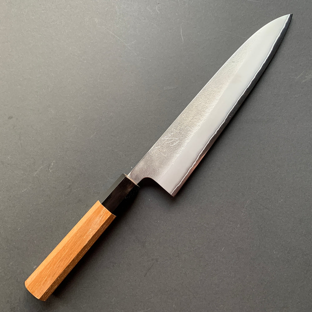 Gyuto knife, Shirogami 2 with stainless steel cladding, nashiji finish - Yoshikane