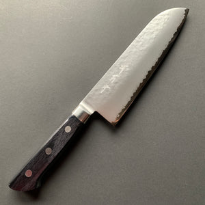 Santoku Knife, VG5 Stainless Steel, Tsuchime finish - Sakai Kikumori