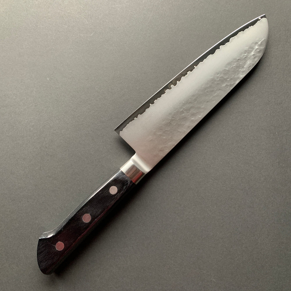 Santoku Knife, VG5 Stainless Steel, Tsuchime finish - Sakai Kikumori