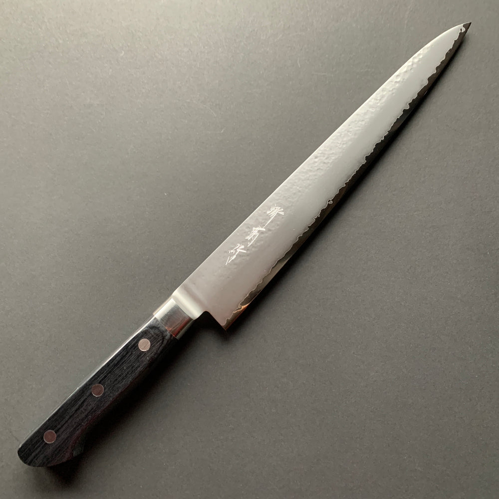 Sujihiki Knife, VG5 Stainless Steel, Tsuchime finish - Sakai Kikumori