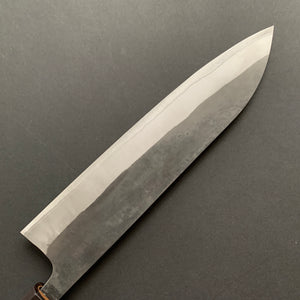 Gyuto knife, Shirogami 2 carbon steel with Stainless Steel cladding, Kurouchi finish, Kurokaze range - Hatsukokoro