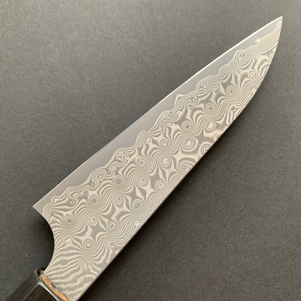 Petty knife, SG2 powder steel, Damascus finish, Wa handle - Nigara