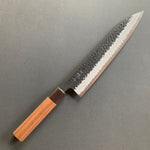 Gyuto knife, Aogami Super with stainless steel cladding, Tsuchime Kurouchi finish - Ittetsu