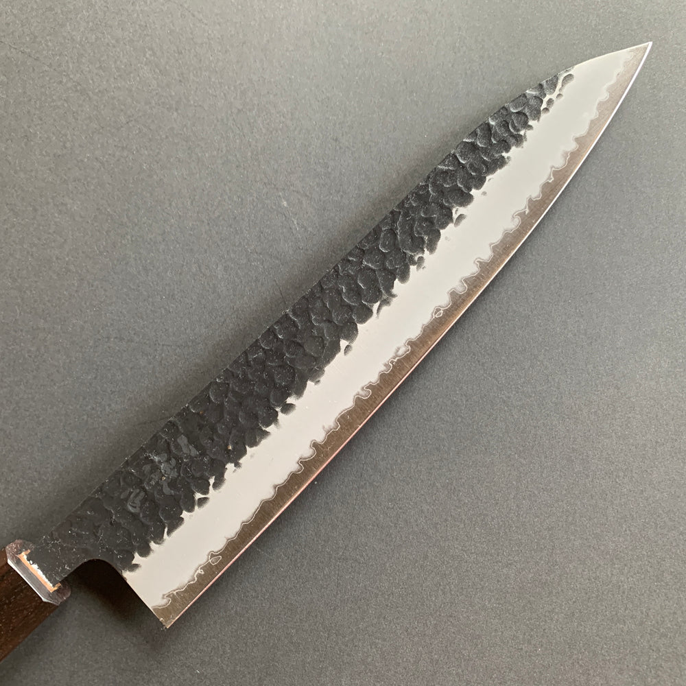 Gyuto knife, Aogami Super with stainless steel cladding, Tsuchime Kurouchi finish - Ittetsu