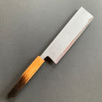 Nakiri knife, Aogami 2 core with Stainless Steel cladding, Nashiji finish - Motokyuuichi