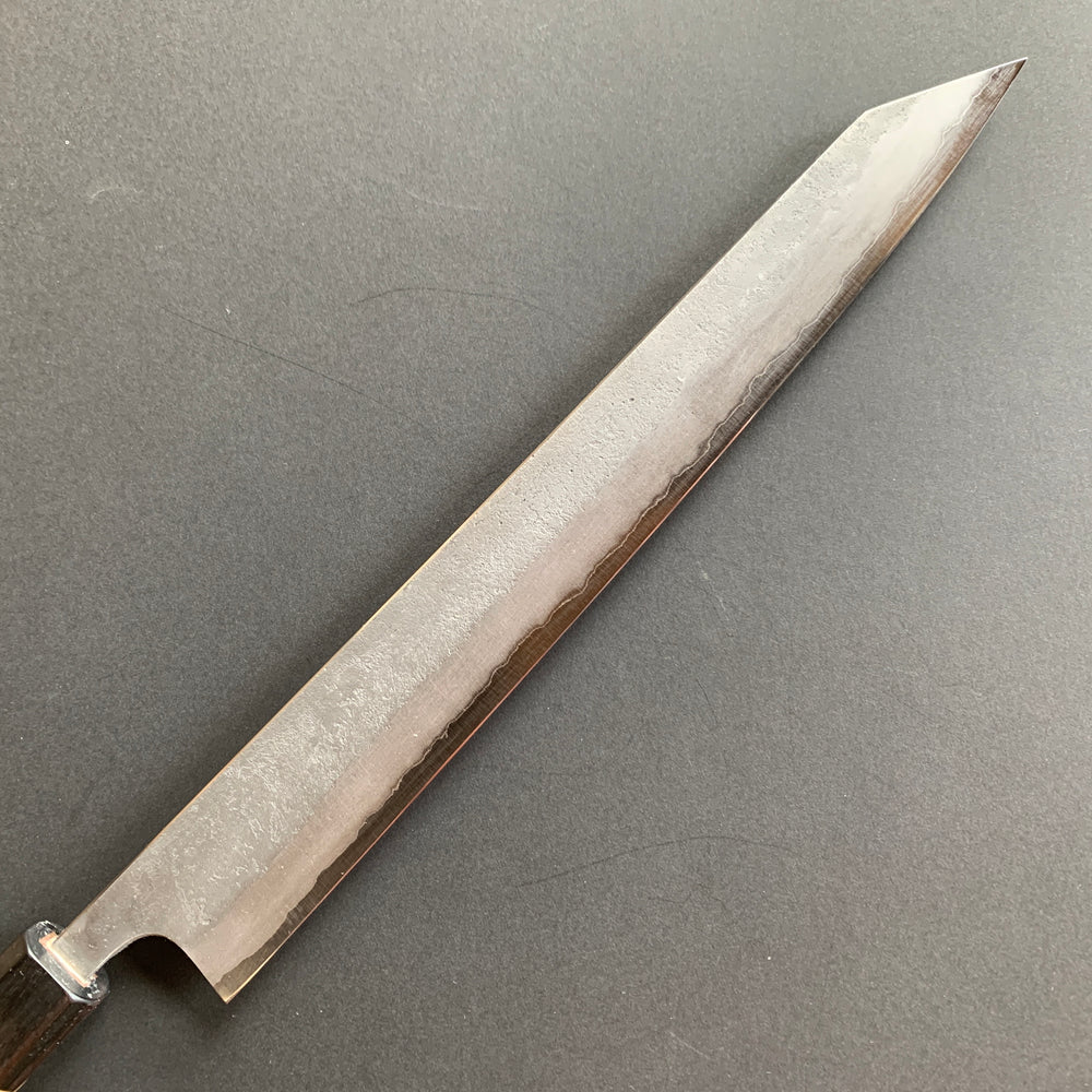 Kiritsuke Sujihiki knife, Aogami 2 Carbon steel with stainless steel cladding, Nashiji finish - Matsubara