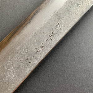 Kiritsuke Sujihiki knife, Aogami 2 Carbon steel with stainless steel cladding, Nashiji finish - Matsubara