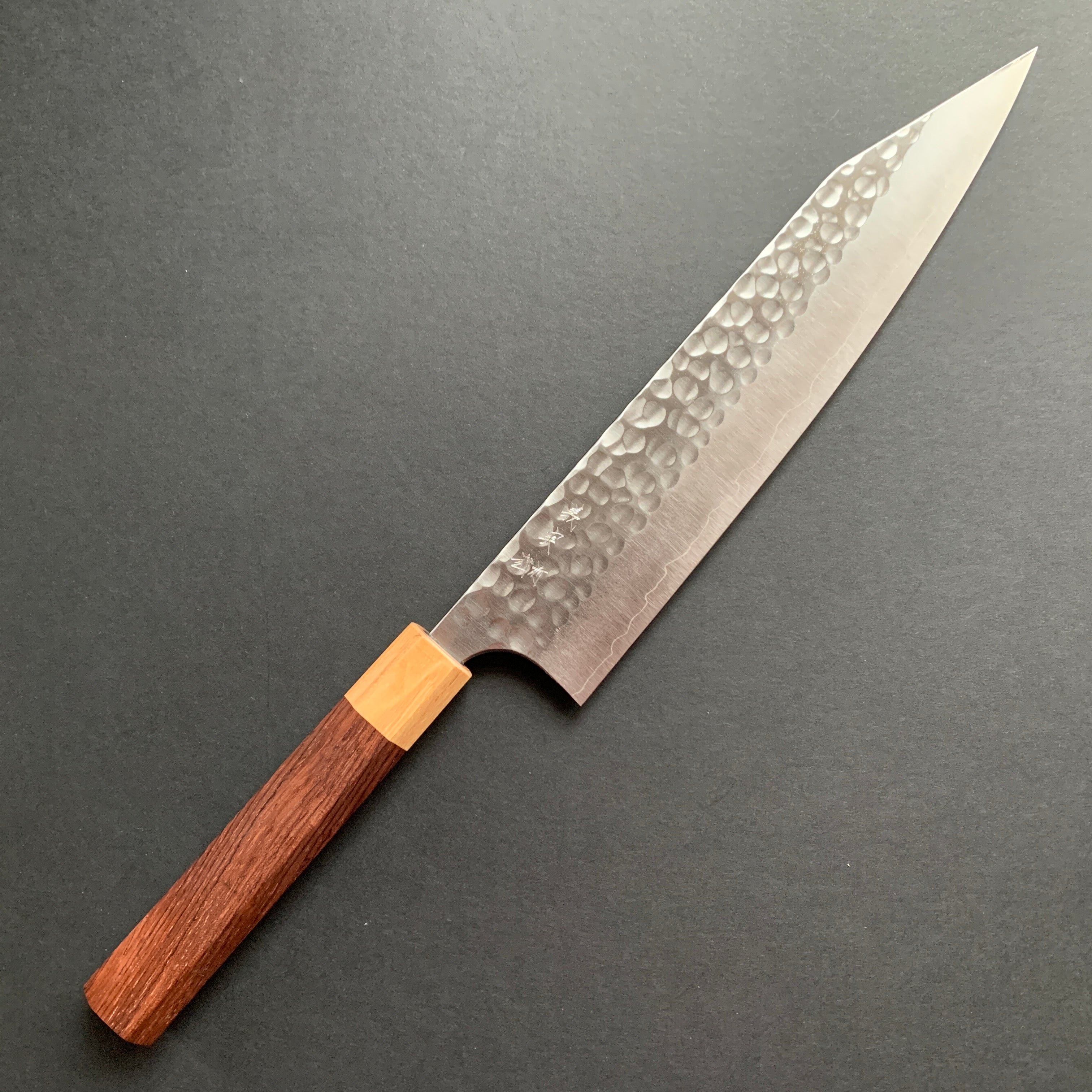 Etsu Knife Co Kiritsuke Gyuto Knife, Ginsan Stainless Steel, Tsuchime ...