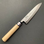 Petty knife, Shirogami 1 with stainless steel cladding, Nashiji finish, Nashiji range, wa handle - Fujiwara