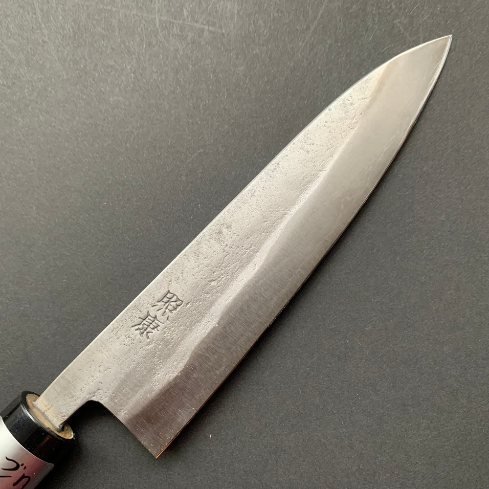 Petty knife, Shirogami 1 with stainless steel cladding, Nashiji finish, Nashiji range, wa handle - Fujiwara