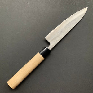 Petty knife, Shirogami 1 with stainless steel cladding, Nashiji finish, Nashiji range, wa handle - Fujiwara