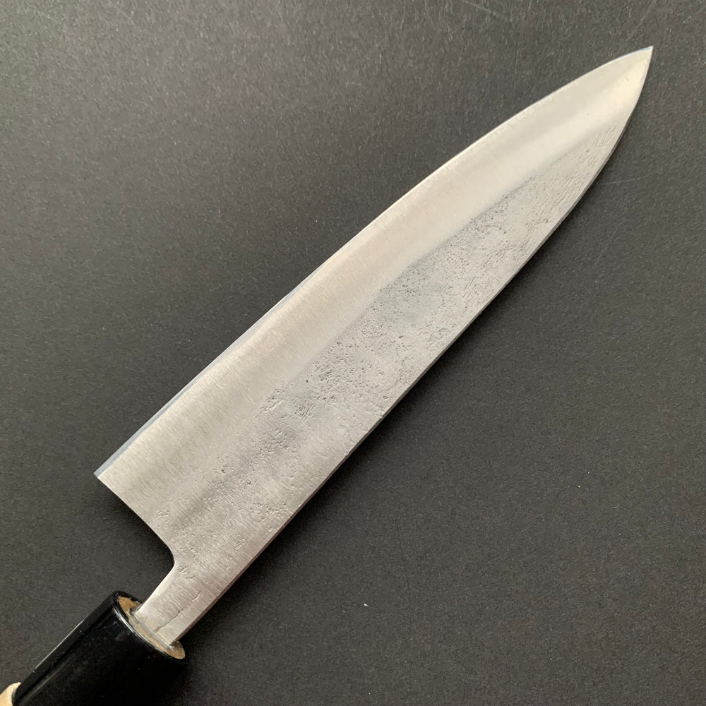 Petty knife, Shirogami 1 with stainless steel cladding, Nashiji finish, Nashiji range, wa handle - Fujiwara