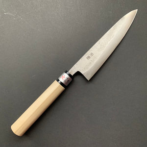 Petty knife, Shirogami 1 with stainless steel cladding, Nashiji finish, Nashiji range, wa handle - Fujiwara