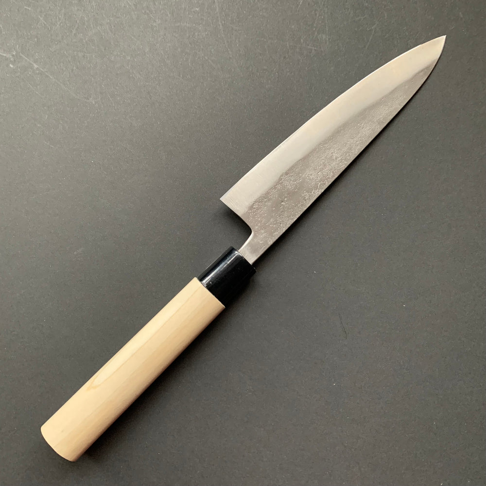 Petty knife, Shirogami 1 with stainless steel cladding, Nashiji finish, Nashiji range, wa handle - Fujiwara