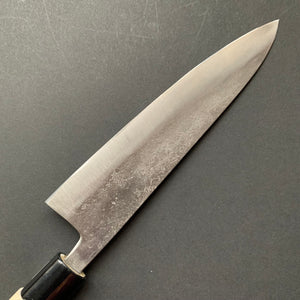 Petty knife, Shirogami 1 with stainless steel cladding, Nashiji finish, Nashiji range, wa handle - Fujiwara