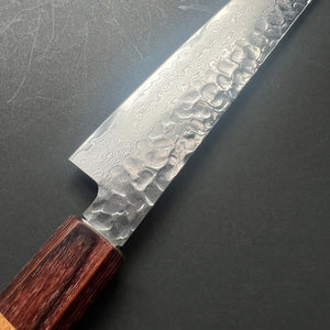 Petty knife, VG10 stainless steel, Damascus Tsuchime finish, Wa handle - Sakai Takayuki