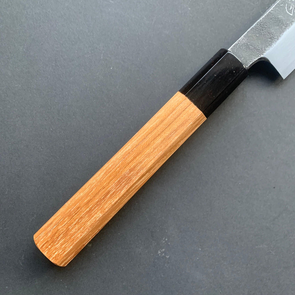 Sakimaru Yanagiba knife, Aogami 2 carbon steel, Kurouchi Tsuchime finish - Hatsukokoro - Kitchen Provisions