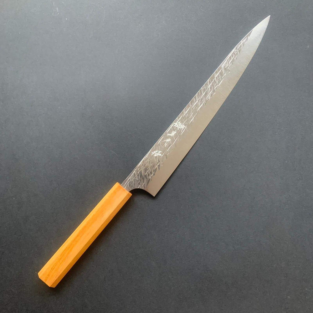 Sujihiki knife, Cobalt special powder steel, tsuchime finish, - Yu Kurosaki - Kitchen Provisions