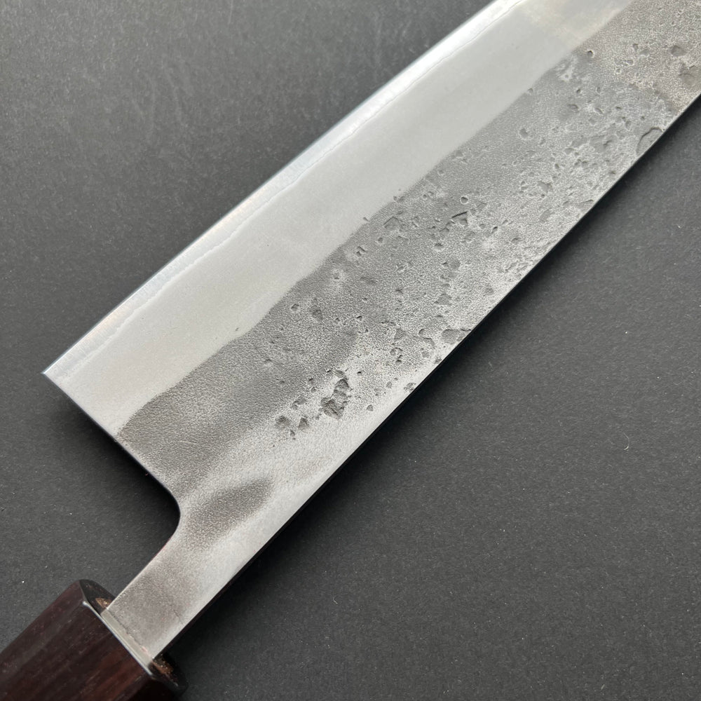 Gyuto knife, Aogami 2 with stainless steel cladding, nashiji finish - Ittetsu