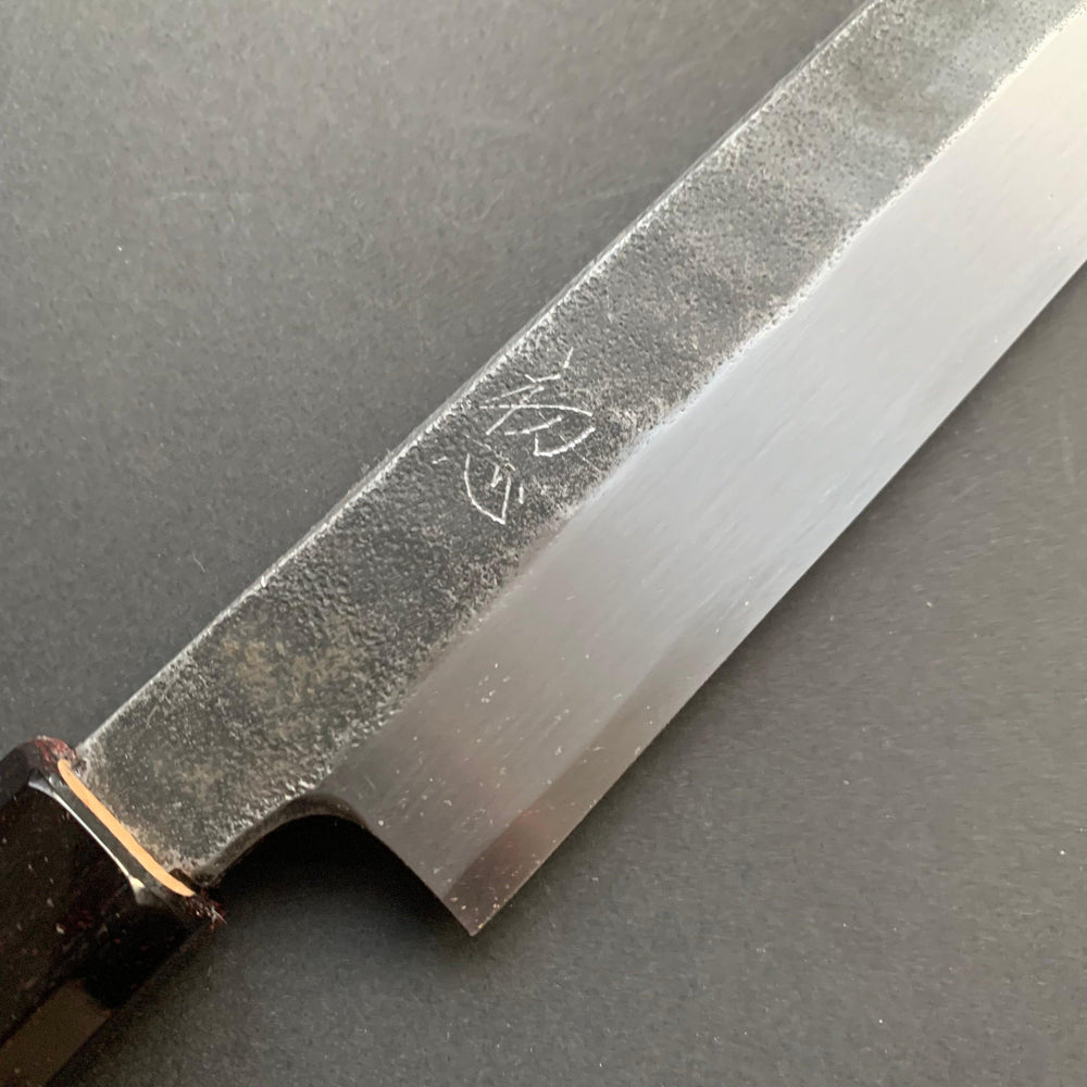 Sakimaru Yanagiba knife, Aogami 2 carbon steel, Kurouchi Tsuchime finish - Hatsukokoro - Kitchen Provisions