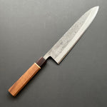 Gyuto knife, Aogami 2 with stainless steel cladding, nashiji finish - Ittetsu